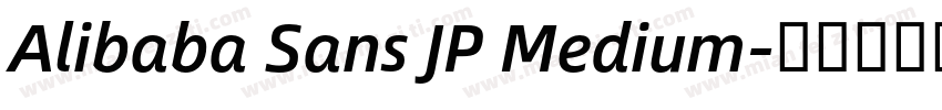 Alibaba Sans JP Medium字体转换